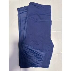 Victoria Sport Knockout Medium Rise Pocket Leggings - Size M - Blue Athleisure